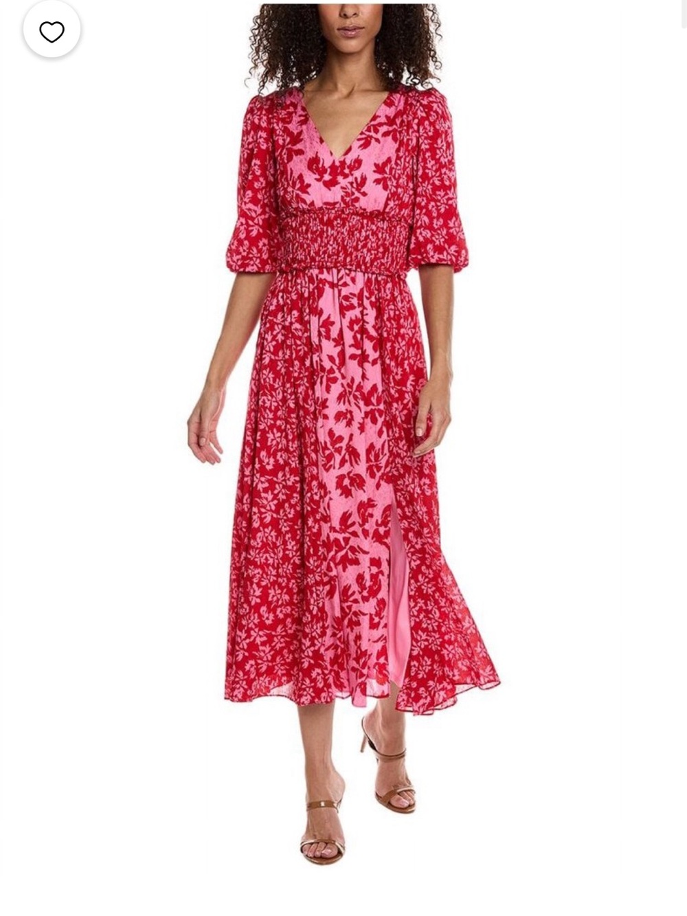 Taylor Printed Ditzy Yoryu Jaquard Midi Maxi Dress 18W